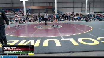 138 lbs Champ. Round 2 - Porter Petty, Rocky Mountain Middle School vs Richard Falconburg, Jerome Middle School