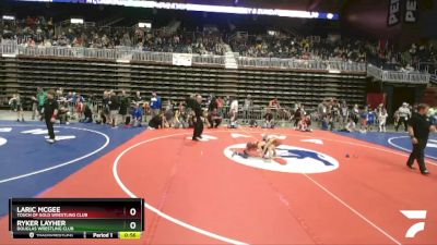 53 lbs Quarterfinal - Laric McGee, Touch Of Gold Wrestling Club vs Ryker Layher, Douglas Wrestling Club
