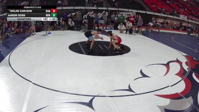 120 lbs Quarters - Nolan Carlson, Utah vs Aaron Goss, Nevada
