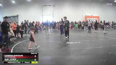 50 lbs Cons. Round 1 - Ruby Hynick, Cobra Wrestling Club vs Cameron Bartolini, Carolina Reapers