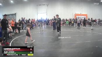 50 lbs Cons. Round 1 - Ruby Hynick, Cobra Wrestling Club vs Cameron Bartolini, Carolina Reapers