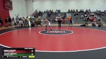 126 lbs Cons. Round 1 - Eddie Hoopes, Louisa-Muscatine vs Dante Orozco, Columbus/WMU