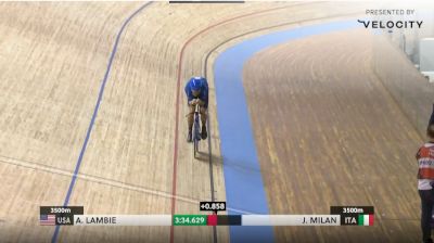 UCI Track Cycling World Championships - Men's Individual Pursuit - Finals - Last 30 Seconds