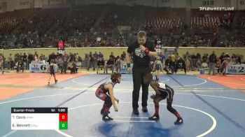 55 lbs Quarterfinal - Tajuan Davis, Tulsa McClain Pin-King All Stars vs Elijah Bennett, Collinsville Cardinal Wrestling
