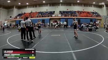 120 lbs Quarterfinal - Freddy Brinkman, Georgetown Prep vs JD Vassar, Gilman School