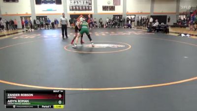 132 lbs Quarterfinal - Aidyn Roman, Cedar Rapids Kennedy vs Zander Robson, Newton