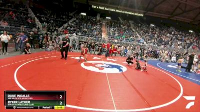 53 lbs Champ. Round 2 - Duke Ingalls, WR Wildcats Wrestling vs Ryker Layher, Douglas Wrestling Club