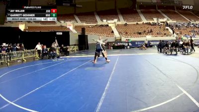 126-D4 Champ. Round 1 - Garrett Gessner, Blue Ridge High School vs Jay Miller, Joseph City High School