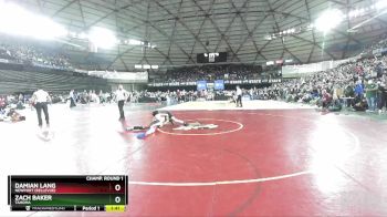 4A 132 lbs Champ. Round 1 - Zach Baker, Tahoma vs Damian Lang, Newport (Bellevue)