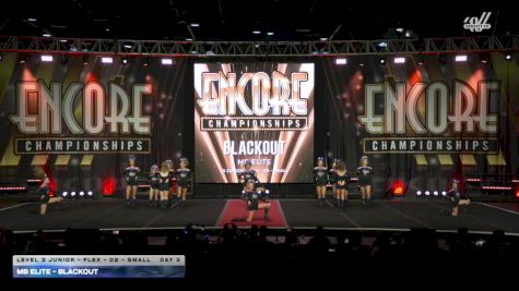 MB Elite - Blackout [2025 L3 Junior - Flex - D2 - Small Day 3] 2025 Encore Grand Nationals