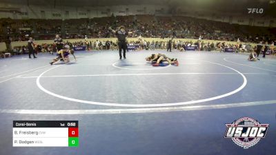 61 lbs Consolation - Bowen Freisberg, Caney Valley Wrestling vs Perry Dodgen, Wesley Wrestling Club