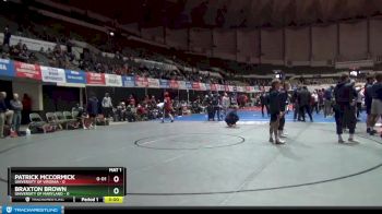 125 lbs Finals (2 Team) - Patrick McCormick, University Of Virginia vs Braxton Brown, University Of Maryland