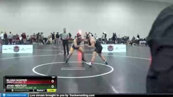 197 lbs Round 3 (6 Team) - Jiyah Mentley, Niagara Community College vs Elijah Hunter, Garrett College