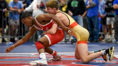 126 lbs Quarterfinal - Vincent Robinson, IL vs Kannon Webster, IL