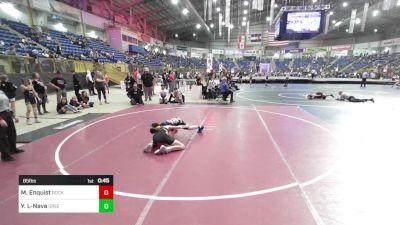 85 lbs Consi Of 16 #2 - Mason Enquist, Rocky Heights Middle School vs Yaidel Lopez-Nava, Greeley United