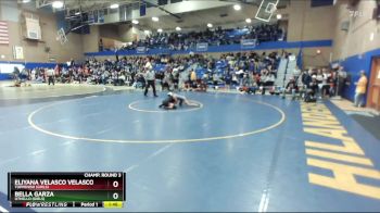 105lbs Champ. Round 3 - Bella Garza, Othello (Girls) vs Eliyana Velasco Velasco, Toppenish (Girls)