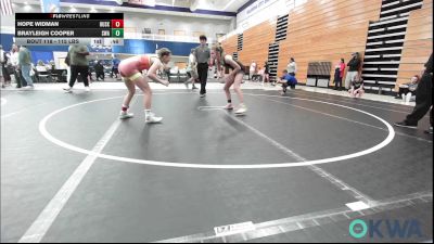 115 lbs 3rd Place - Hope Widman, Husky Wrestling Club vs BRAYLEIGH COOPER, Shelton Wrestling Academy