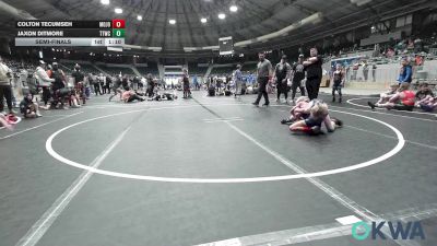 65 lbs Semifinal - Colton Tecumseh, Mojo Grappling Academy vs Jaxon Ditmore, TTWC Blue