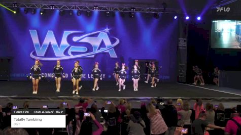 Totally Tumbling - Day 1 [2023 Fierce Fire Level 4 Junior--Div 2] 2023 WSA Grand Nationals