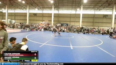 70 lbs Cons. Round 2 - Colton Ammann, Nampa Christian Middle School vs Payden Ledvina, Taylorview