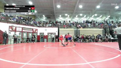 285 lbs Champ. Round 2 - William Wilson, Heritage Hills vs Owen Corbin, Warsaw Tiger Wrestling