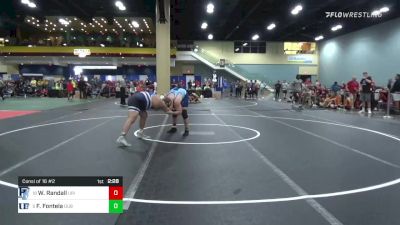 285 lbs Consi Of 16 #2 - William Randall, Rhode Island vs Franco Fontela, Dubuque WC