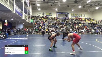 145 lbs Consy 3 - Lars Cooper, Parkersburg-WV vs Isaac Balden, Slam Academy-NV