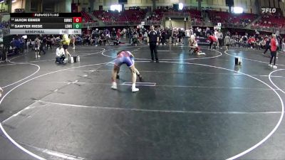 132 lbs Semifinal - Sawyer Riese, Lincoln Squires Wrestling Club vs Jaxon Ebner, Kearney MatCats Wrestling Club