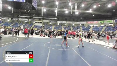 136 lbs Rr Rnd 4 - Scarlett Yeager, Maize WC vs Malia Bornhoft, Bear Cave WC