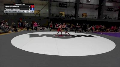 Junior Boys GR - 126 lbs Champ. Round 3 - Brett Crowley, CA vs Chase Hemphill, OR