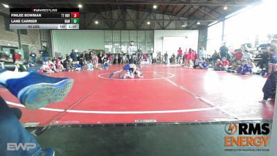 43 lbs Rr Rnd 3 - Finlee Bowman, Team Tulsa NDT vs Lane Carrier, Raw Wrestling Club