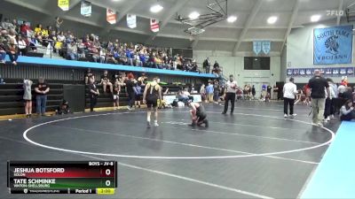 JV-8 lbs Round 2 - Tate Schminke, Vinton-Shellsburg vs Jeshua Botsford, Solon