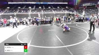 78 lbs Quarterfinal - Garret White, Thermopolis WC vs Kyler Wild, North Dakota