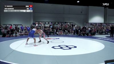 61 kg Champ. Rd Of 128 - Ty Reeves, Western Colorado Wrestling Club vs Sid Barron, Lions Wrestling Club