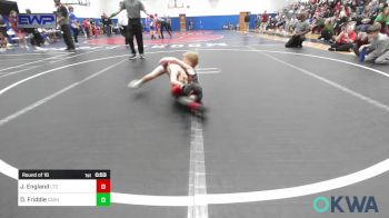 43-46 lbs Round Of 16 - Jepsen England, Comanche Takedown Club vs Duke Friddle, Cashion Youth Wrestling