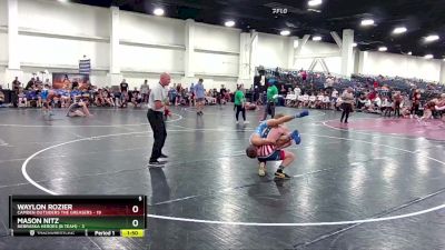 138 lbs Round 6 (8 Team) - Waylon Rozier, Camden Outsiders The Greasers vs Mason Nitz, Nebraska Heroes (B Team)