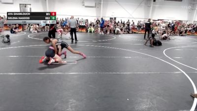 100 lbs Round 3 (4 Team) - Selena Hagood, R&R Ladies Black vs Aya Ghamlouch, MF Angels
