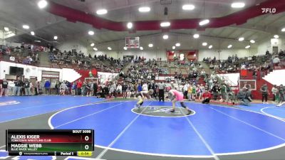 115 lbs Cons. Round 2 - Alexis Kiger, Yorktown Wrestling Club vs Maggie Webb, Blue River Valley