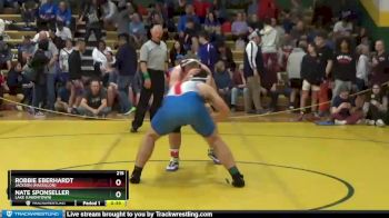 215 lbs Cons. Round 2 - Robbie Eberhardt, Jackson (Massillon) vs Nate Sponseller, Lake (Uniontown)