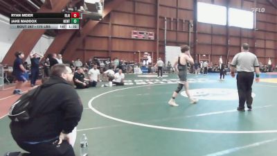 170 lbs Rr Rnd 3 - Ryan Meier, Blair Academy vs Jake Maddox, Newtown Hs/ Kd Trained
