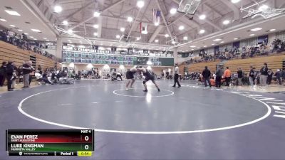 285 lbs 5th Place Match - Luke Kingman, Murrieta Valley vs Evan Perez, Saint Augustine