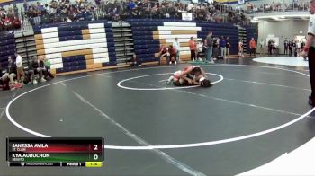 105 lbs. Champ. Round 2 - Kya Aubuchon, DeSoto vs Janessa Avila, St. Clair