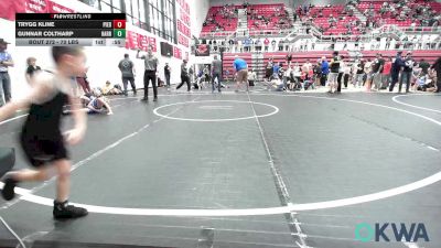 70 lbs Final - Trygg Kline, Piedmont vs Gunnar Coltharp, Harrah Little League Wrestling