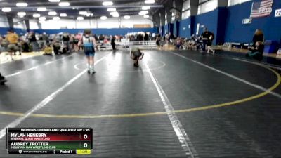 95 lbs Round 2 - Mylah Henebry, Internal Quest Wrestling vs Aubrey Trotter, Mountain Man Wrestling Club