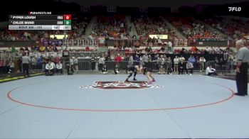 125 lbs 5th Place Match - Chloe Mund, Coffeyville-Field Kindley Hs vs Pyper Lough, Frontenac Hs