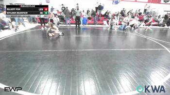 52 lbs Consolation - Elliott Fox, Locust Grove Youth Wrestling vs Wylder Bearpaw, Jay Wrestling Club