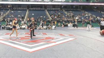 5A - 100 lbs 1st Place Match - Izabella Johnson, Croatan vs Nicole Davidson, East Lincoln High School
