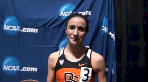 Lauren Carlyle Post race mile prelims moving on to outdoors at NCAA Indoor Champs 2012