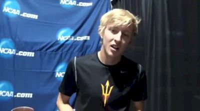 Nick Happe Post Race mile prelims after his fall with 100 to go at NCAA Indoor Champs 2012