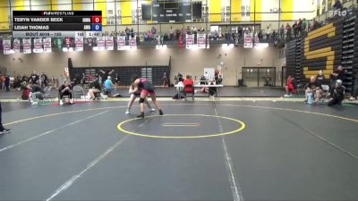 155 lbs Champ. Round 2 - Teryn Vander Beek, Iowa vs Leiah Thomas, Ace Wrestling Academy